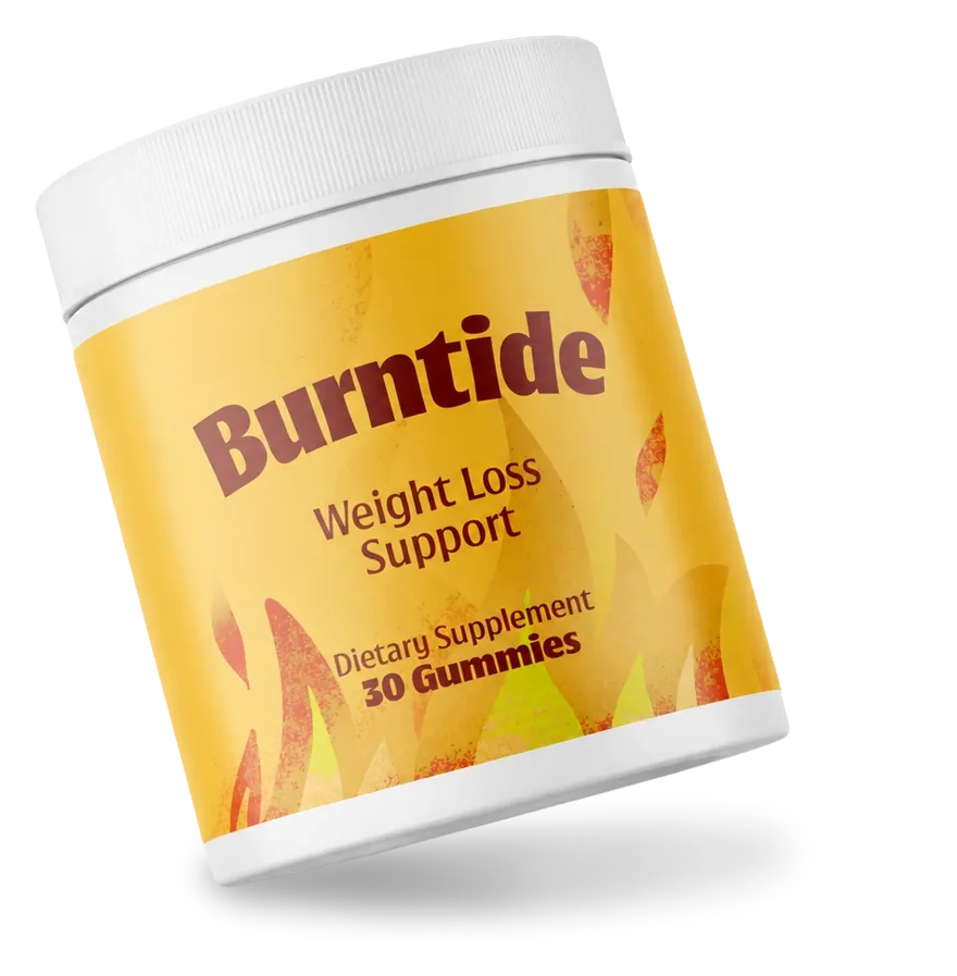 A jar of Burntide photographed from the front