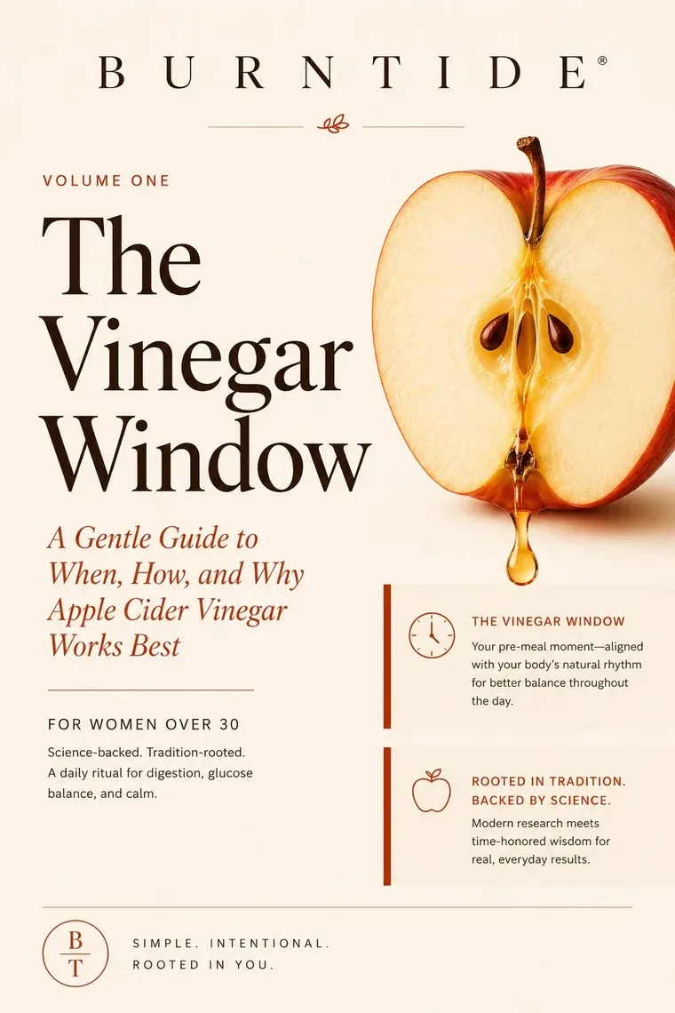 Cover of Volume One, The Vinegar Window, showing a halved apple